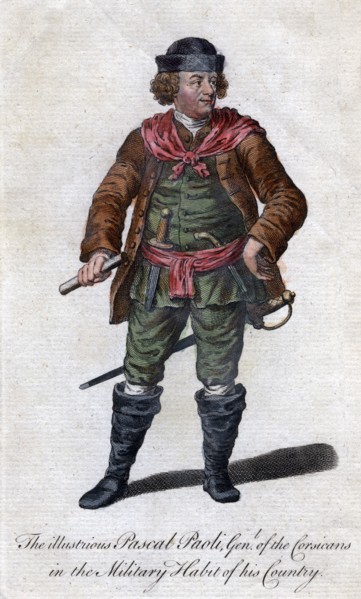 Pascal Paoli, 18th century Corsican general and patriot. Artist: Unknown