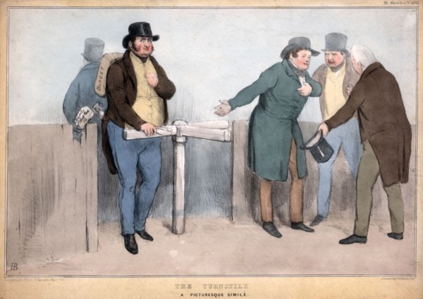 'The Turnstile, A Picturesque Simile', 19th century. Artist: John Doyle