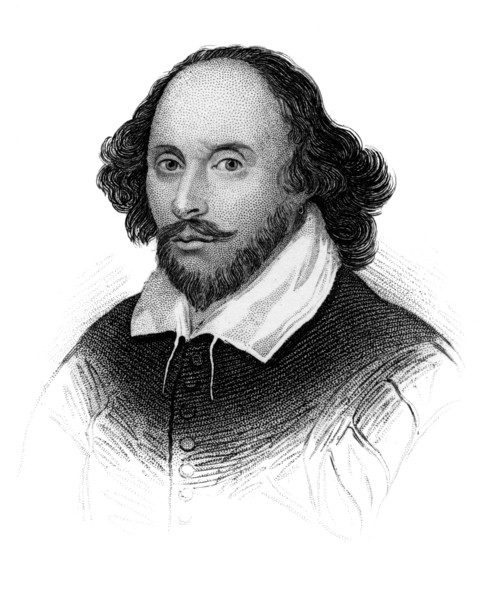 William Shakespeare, English poet and playwright, (c1850). Artist: Unknown