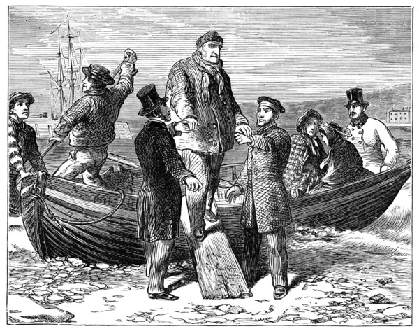 Louis Philippe arrives at Newhaven, 1848, (1900). Artist: Unknown