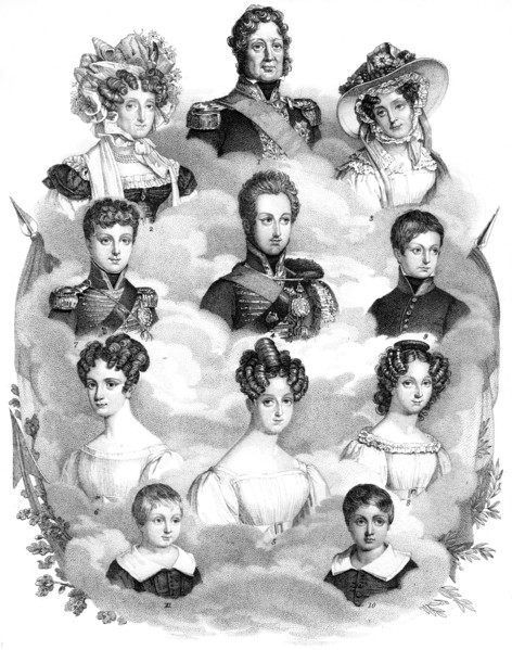 Louis-Phillipe, King of France, and his family, 19th century. Artist: Unknown