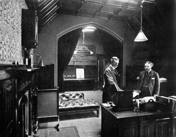 The Deputy Speaker's office, House of Commons, Westminster, London, c1905. Artist: Unknown