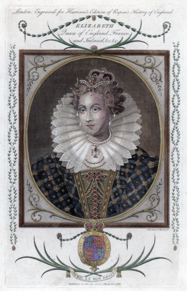 Queen Elizabeth of England, (1784).Artist: Woodman & Mutlow