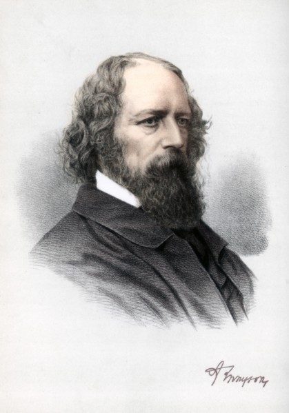 Alfred Tennyson, 1st Baron Tennyson, English poet, c1890.Artist: Cassell, Petter & Galpin