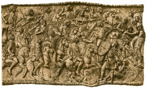 Moorish calvalry under Lusius Quietus fighting against the Dacians, (1902). Artist: Unknown