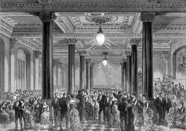 Opening soiree of the new offices of the Daily Telegraph, Fleet Street, London, 28 June 1882. Artist: Unknown