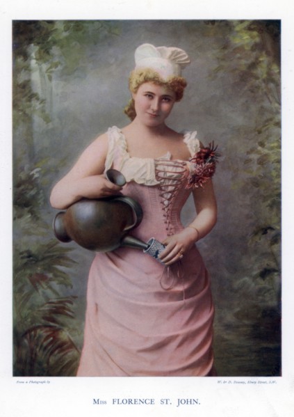 Florence St John, English actress and singer, 1901.Artist: W&D Downey