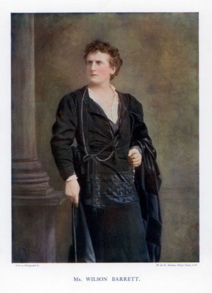 Wilson Barrett, English actor, manager, and playwright, 1901.Artist: W&D Downey