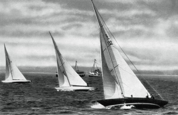 Six metre R class sailing, Berlin Olympics, 1936. Artist: Unknown