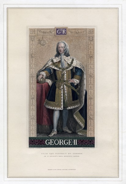George II, King of Great Britain and Ireland. Artist: T Brown
