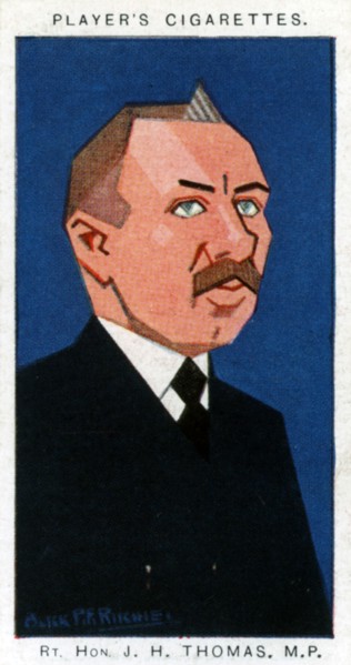 James Henry Thomas, British trade unionist and politician, 1926.Artist: Alick P F Ritchie