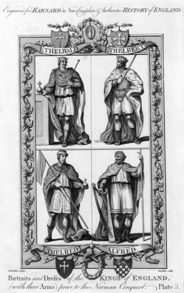 'Portraits and Dresses of the Kings of England...', c1783.Artist: Hawkins