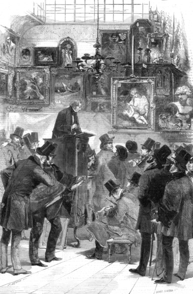 Picture sale at Messrs Christie and Manson's, King Street, St James's, London, 1856.  Creator: Unknown.