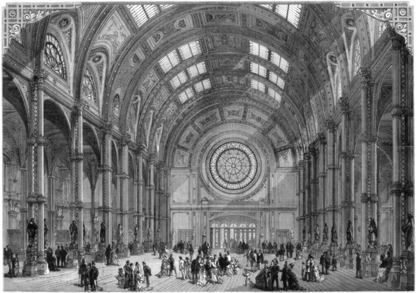 The Central Hall, Alexandra Palace, London, 1875. Artist: Unknown