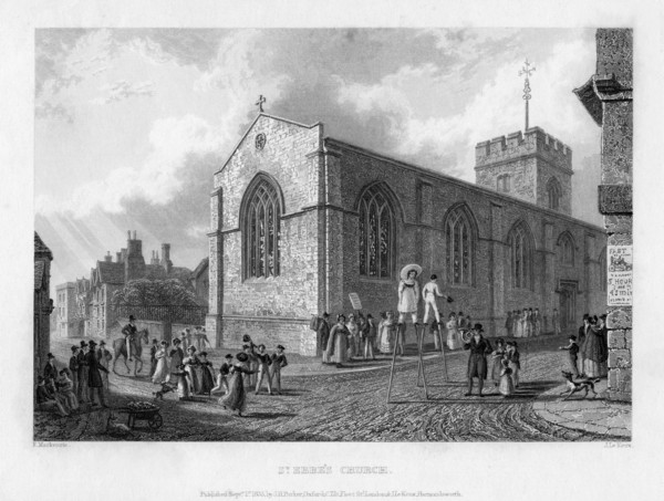 St Ebbe's Church, Oxford, 1835.Artist: John Le Keux