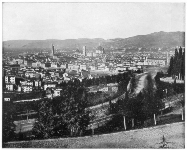 Panorama of Florence, Italy, late 19th century. Artist: John L Stoddard