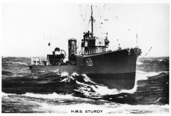 HMS 'Sturdy', 'S' class destroyer, 1937. Artist: Unknown