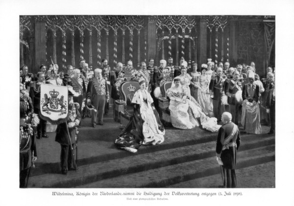 Wilhelmina of the Netherlands, (1880-1962), (5 July 1898), 1900. Artist: Unknown