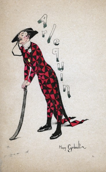 'Harlequin', c1880-1930.Artist: Henry Gerbault