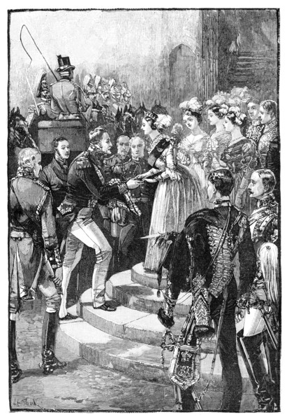 Reception of Louis Philippe at Windsor Castle, 1844, (1900). Artist: Unknown