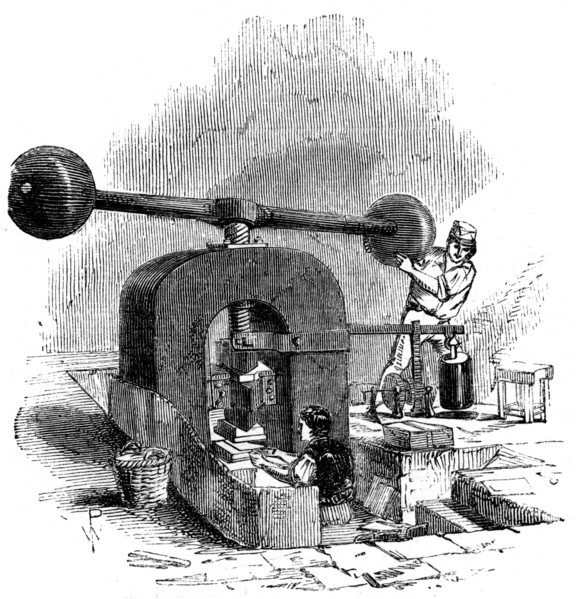 Embossing press, 1886. Artist: Unknown