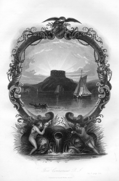 Fort Connanicut, Rhode Island, 1855. Artist: Unknown