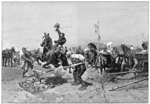 A Russian horse fair, 1894. Artist: Unknown