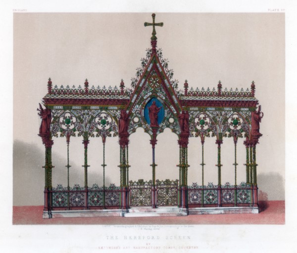 'The Hereford Screen', 19th century.Artist: John Burley Waring