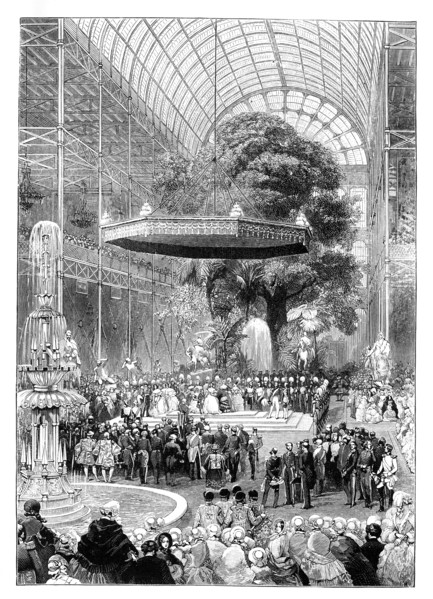 Opening of the Great Exhibition, Hyde Park, London, 1851, (1888.). Artist: Unknown