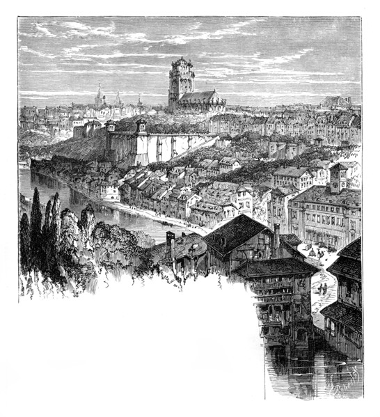 View in Berne, Switzerland, c1888. Artist: Unknown