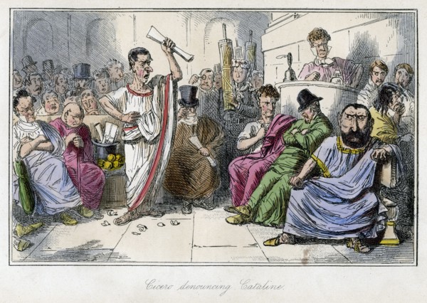 'Cicero denouncing Cataline', 1850s.Artist: John Leech