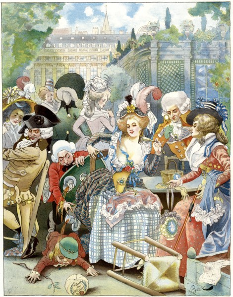 'The royal palace, under the convention, 18th century', c1870-1950.Artist: Ferdinand Sigismund Bac