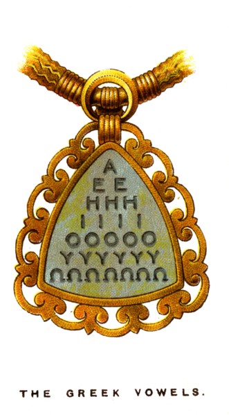 The Greek Vowels, 1923. Artist: Unknown