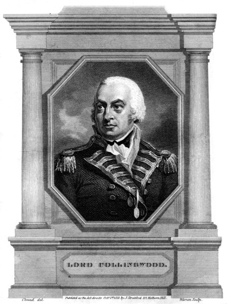 Admiral Cuthbert Collingwood (1750-1810), 1st Baron Collingwood, 1837.Artist: Warren
