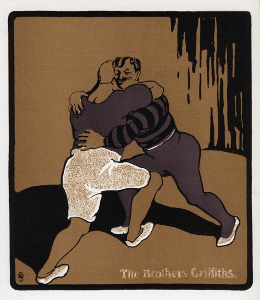 The Brothers Griffiths, theatre performers, late 19th century. Artist: Unknown