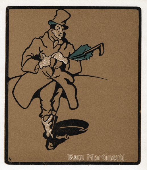 Paul Martinetti, American music hall star, late 19th century. Artist: Unknown
