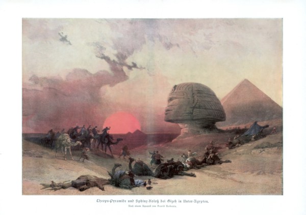 'The Sphinx at Giza', Egypt, 1840s, (1900). Artist: Unknown