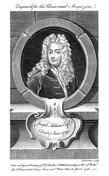 Joseph Addison, English politician and writer, (19th Century). Artist: Unknown