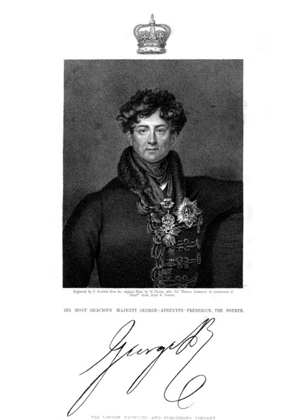 George IV, King of Great Britain and Ireland and of Hanover, 19th century.Artist: E Scriven