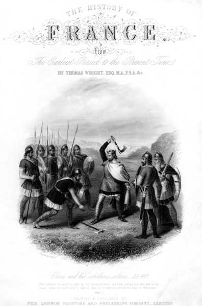 Clovis and his Rebellious Soldier, 487 AD, (1875). Artist: G Greatbach