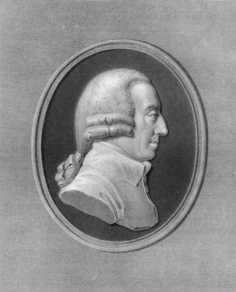 Adam Smith, 18th century Scottish philosopher and economist, (1836).Artist: W Holl