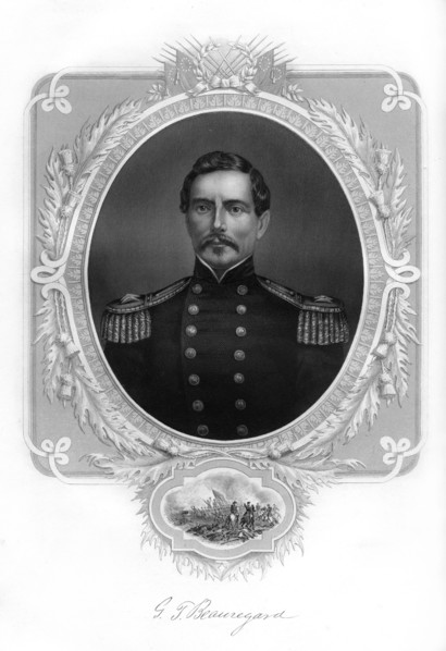 General PGT Beauregard, Confederate Army general, 1862-1867. Artist: Unknown