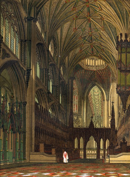 Choir of Ely Cathedral, Cambridgeshire, 19th century. Artist: Unknown