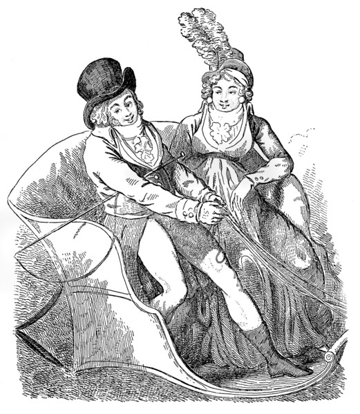 'A Goldfinch and his Mistress', 1796.Artist: Isaac Cruikshank