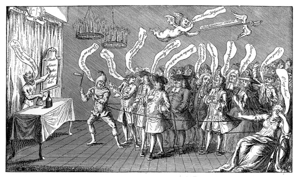'The Magician or Bottle Cungerer. English Credulity: or, Ye're all Bottled', 1749. Artist: Unknown