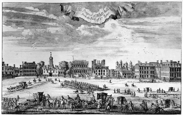 View of Whitehall from St James's Park, 17th-18th century, (1908). Artist: Unknown