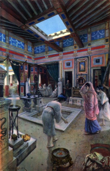 Domestic life of the ancient Romans, (19th century).Artist: Adolphe Forestier