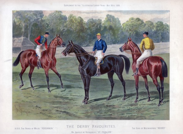 'The Derby Favourites', 30 May 1896. Artist: John Sturgess