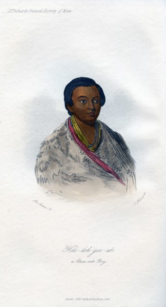 'Hee-doh-gee-ats, a Chin-ook Boy', 1848. Artist: Harris