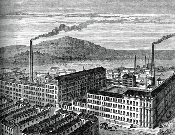 York Street Mill, Belfast, c1880.Artist: J Kirchner